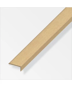 PROFILO DI CHIUSURA PER ANGOLI PVC 25x8 FAGGIO - 1 METRO.