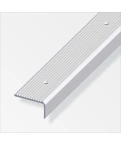 PROFILO PER SCALA  41 x 23  ALLUMINIO ARGNETO   FORATO