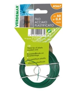 FILO TONDO ACCIAIO PLASTIFICATO BOBINA M50