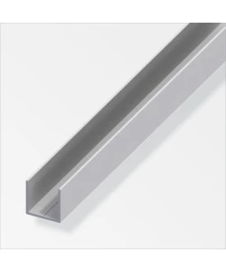 PROFILO AD "U" 23.5 IN ALLUMINIO - 2,5 METRI.