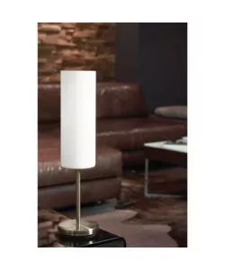 LAMPADA DA TAVOLO "TROY3" IN VETRO SATINATO, E27