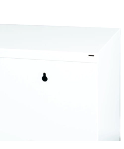MOBILECO 4 SECCHI 18 LITRI LAMIERA BIANCA, 60X93X25 CM