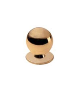 POMOLO A SFERA IN OTTONE - Ø 20 MM. - LUCIDO
