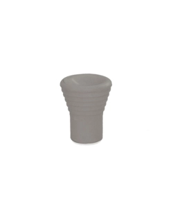 POMOLO RIGATO IN PLASTICA - Ø 15 MM. - GRIGIO