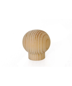 POMOLO IN LEGNO - Ø 30 MM. - PINO GREZZO