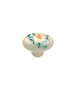 POMOLO IN PORCELLANA OVALE - 33 X 24 MM. - BIANCO