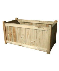 FIORIERA DA GIARDINO "CIPRO" IN LEGNO DI PINO ASSEMBLATA 40X80X40 H CM
