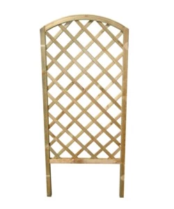 GRIGLIA DA ESTERNO DIAGONALE AD ARCO IN LEGNO DI PINO 72X4,5X160 CM