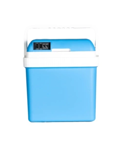 FRIGO PORTATILE ELETTRICO DA CAMPEGGIO EASY SYSTEM BLU CON ADATTATORE 24 LT