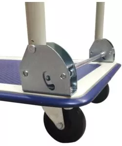 CARRELLO PIEGHEVOLE CON PIANALE E RUOTE PIROETTANTI INTERCAMBIABILI, 150 KG DI PORTATA