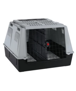ATLAS CAR MAXI TRASPORTINO D'AUTO PER CANI 100 X 80 X H 71 CM GRIGIO - FERPLAST.