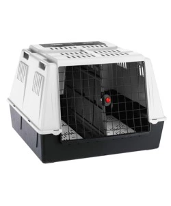 ATLAS CAR MAXI TRASPORTINO D'AUTO PER CANI 100 X 80 X H 71 CM GRIGIO - FERPLAST.