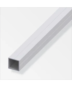 TUBO QUADRATO 23.5 ALLUMINIO ARGENTATO 0.3