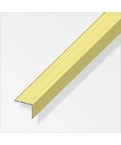 PROFILO DI CHIUSURA PER ANGOLI 25x18 ALLUMINIO OTTONATO - 1 METRO.