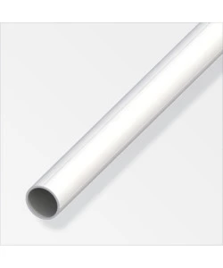 TUBO TONDO 15.5x1 PVC BIA - 1 METRO.