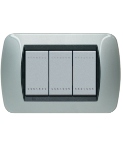 PLACCA 3P ALLUMINIO - BTICINO.