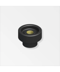DADI ZIGRINATI M5 PVC NERO 4 PEZZI.