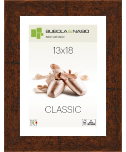 CORNICE IN LEGNO COLORE MARRONE "HUMPHREY" - 13 x 18 CM