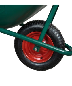 CARRIOLA DA GIARDINO CON VASCA IN PVC DA 100 LITRI E TELAIO IN ACCIAIO