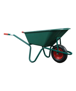 CARRIOLA DA GIARDINO CON VASCA IN PVC DA 100 LITRI E TELAIO IN ACCIAIO