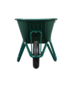 CARRIOLA DA GIARDINO CON VASCA IN PVC DA 100 LITRI E TELAIO IN ACCIAIO