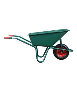 CARRIOLA DA GIARDINO CON VASCA IN PVC DA 100 LITRI E TELAIO IN ACCIAIO