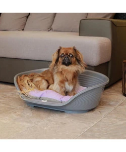 CUCCIA DA INTERNO PER CANI E GATTI "SIESTA DELUXE 4" GRIGIO, 61,5X45X21,5 CM - FERPLAST