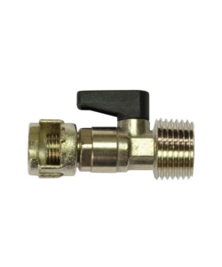 RUBINETTO DI LINEA 1/2 M - 3/8 F