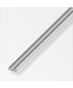 PROFILO UU 6x18x6PVC BIANCO - 1 METRO.