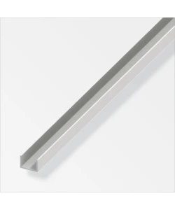 PROFILO U10x12x10 PVC BIANCO - 1 METRO.