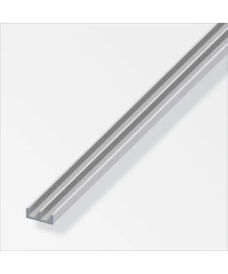 PROFILO GUIDA 6x15.9x6 ALLUMINIO ARG - 1 METRO.