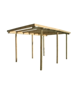 CARPORT AUTO IN LEGNO 1 POSTO 5,24X3,14X2,60 MT