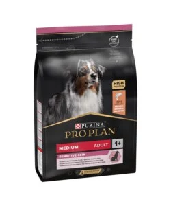 CROCCHETTE PER CANI PURINA "PRO PLAN" ADULTO DI TAGLIA MEDIA CON SALMONE SENSITIVE SKIN 3 KG