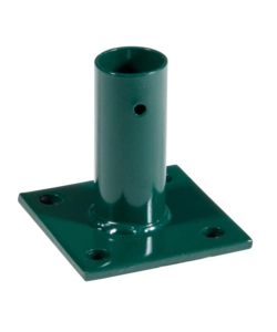 PIASTRA DI FISSAGGIO PER PALO IN METALLO VERDE 3,4 CM