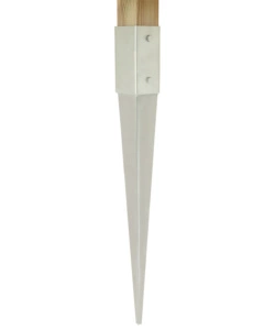 PUNTALE PORTA PALI CON FISSAGGIO AL SUOLO - 71x150x750 MM.