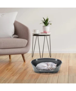 CUCCIA DA INTERNO PER CANI E GATTI "SIESTA DELUXE 2" NERO, 49X36X17,5 CM - FERPLAST