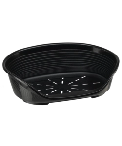 CUCCIA DA INTERNO PER CANI E GATTI "SIESTA DELUXE 2" NERO, 49X36X17,5 CM - FERPLAST