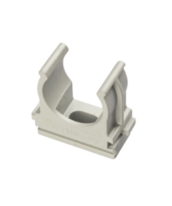 POLY POOL - 5 CLIPS FISSATUBO A SCATTO PER TUBI Ø 20 MM GRIGIE