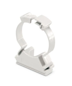 POLY POOL - 15 CLIPS FISSATUBO A COLLARE PER TUBI Ø 20 MM GRIGIE