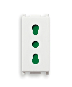 PRESA VIMAR "PLANA" BIANCO 2P+T P17/11 - COD.0R14203