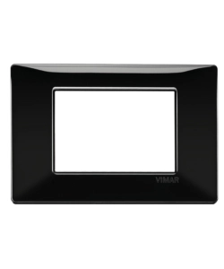 PLACCA 3 MODULI VIMAR "PLANA" NERO - COD.14653.05