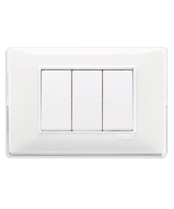 PLACCA 3 MODULI VIMAR "PLANA" REFLEX NEVE - COD.14653.41