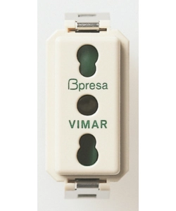 Ovalis Presa Di Corrente Elettrica 2P+T 16A Bianca – Incasso, 71x71mm