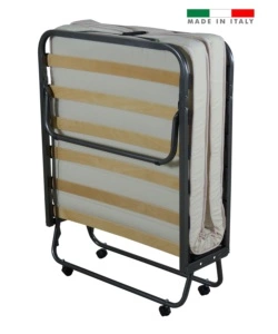 BRANDINA LETTO PIEGHEVOLE CON MATERASSO TRAPUNTATO DA 10 CM 80X200X37 CM