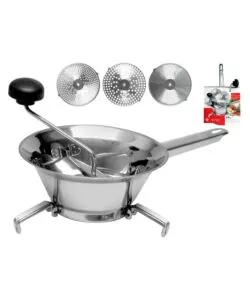 PASSAVERDURE "RONDO" IN ACCIAIO INOX 24 CM