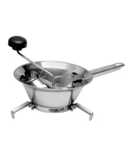 PASSAVERDURE "RONDO" IN ACCIAIO INOX 24 CM