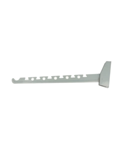 GANCIO DA PARETE IN ALLUMINIO RIBALTABILE 33 CM.