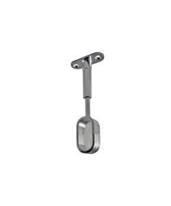 SUPPORTI CIECHI PER TUBO OVALE - CROMATO - 2 PZ.
