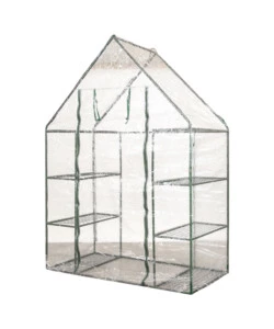 SERRA DA ESTERNO "BARBARA" CON 8 RIPIANI E TELO IN PVC, 140X70X190 CM