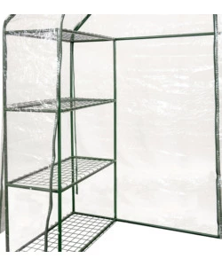 SERRA DA ESTERNO "BARBARA" CON 8 RIPIANI E TELO IN PVC, 140X70X190 CM